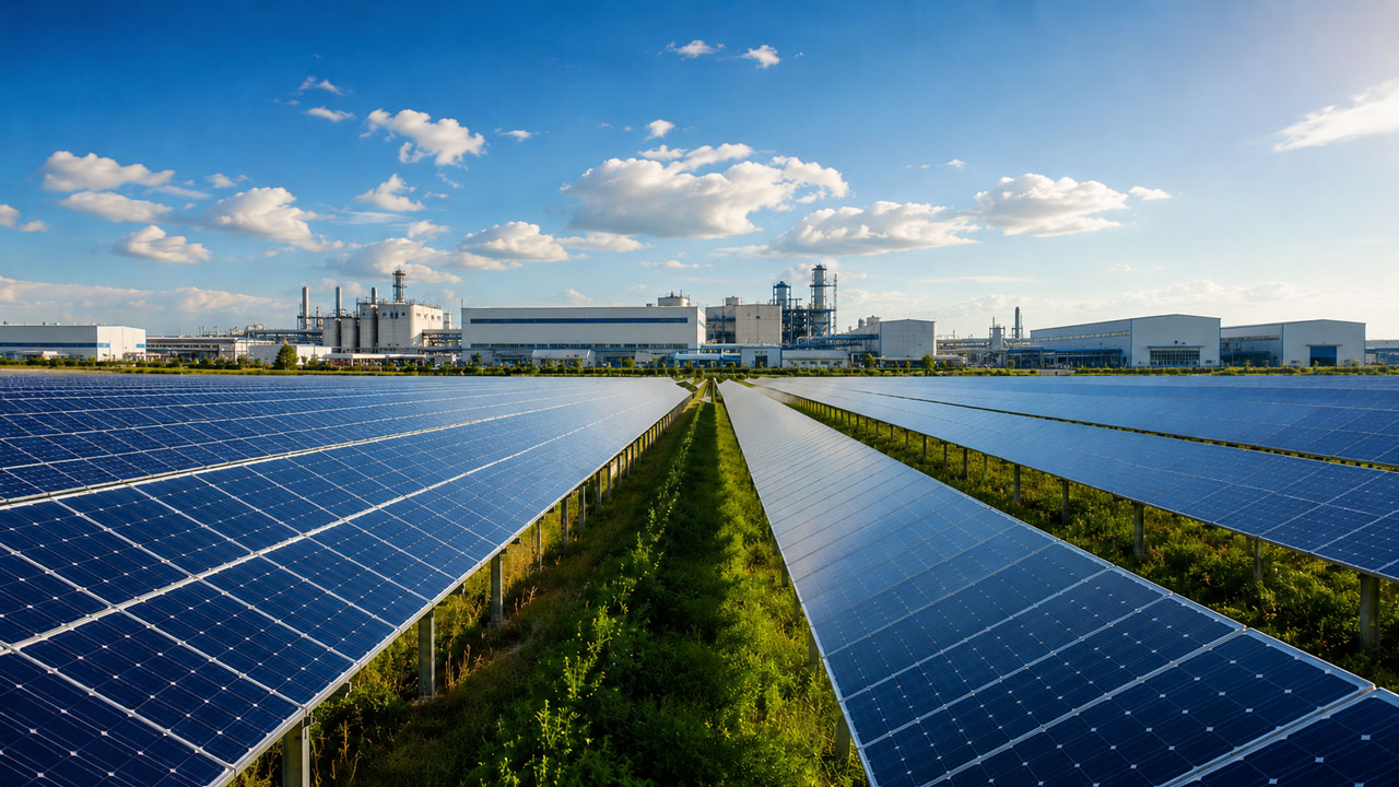 Industrial Solar Power Plant